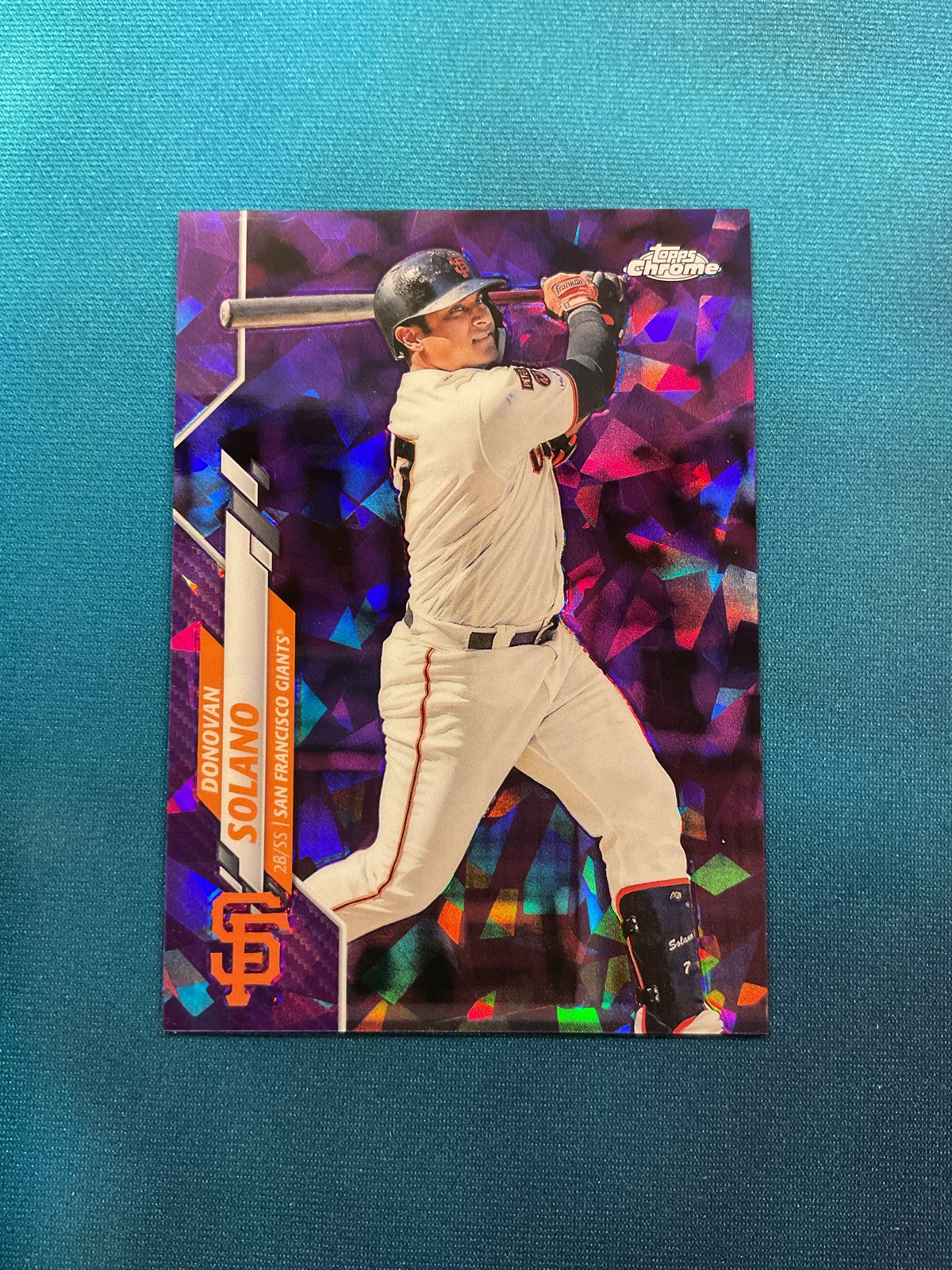 2020 Topps Chrome Update Series Sapphire Edition – Donovan Solano Purple /10