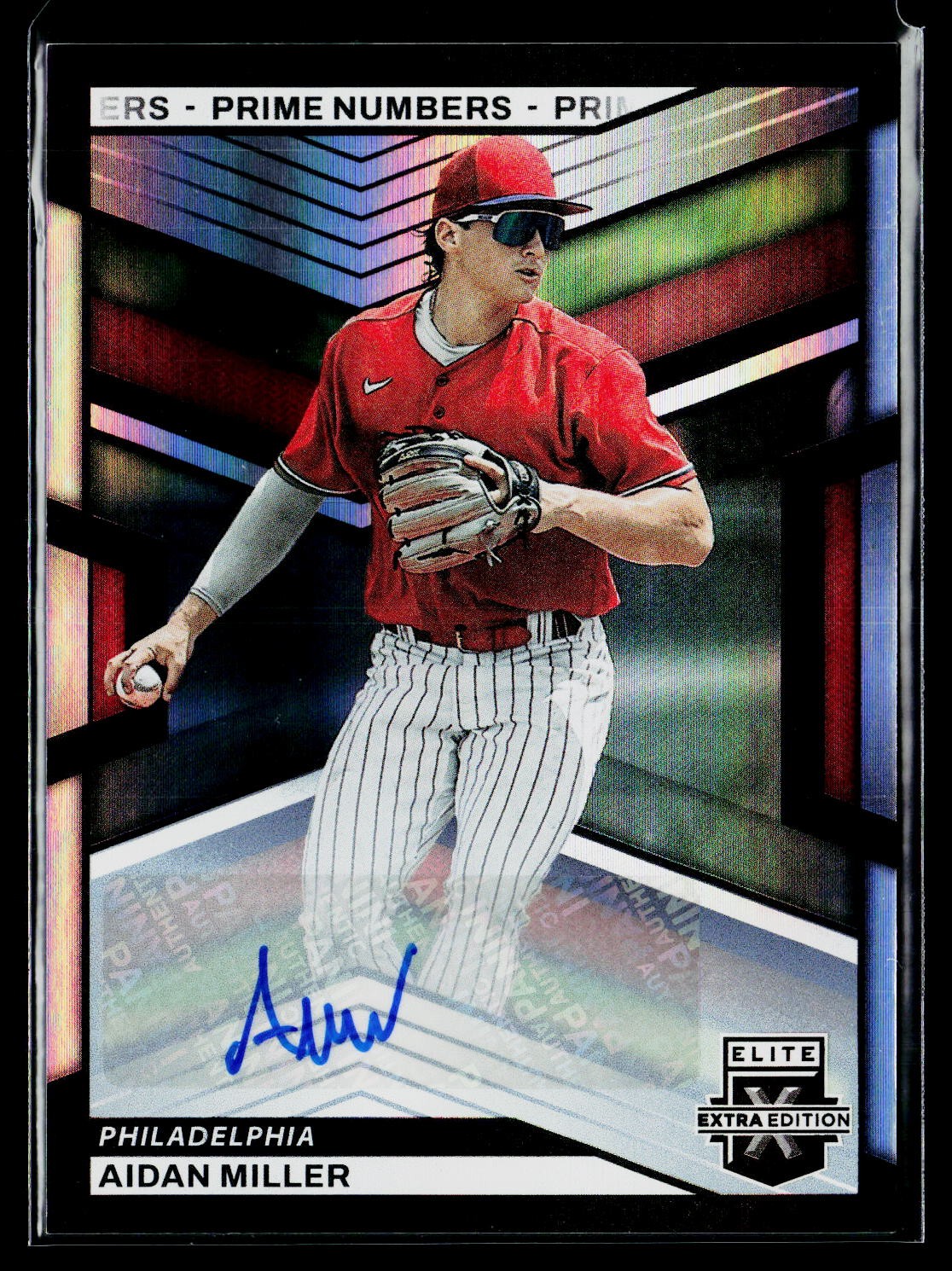 2023 Panini Elite Extra Edition Aidan Miller Signatures Prime Numbers /200 SN,AU