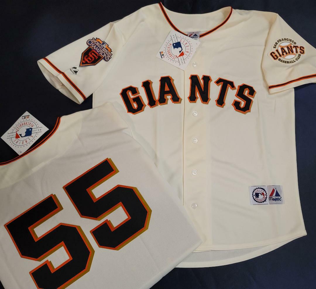 1924 San Francisco Giants TIM LINCECUM 2010 WORLD SERIES CHAMPIONS Jersey New