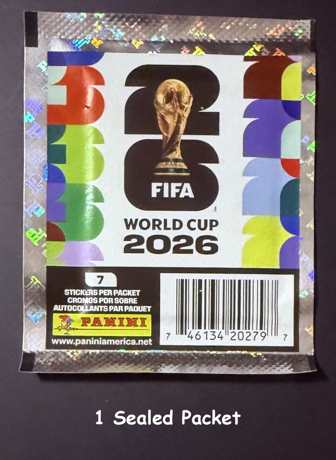 2026 Panini FIFA World Cup Sticker iCollect Exclusive Gold Crumple Pack/Box Seal