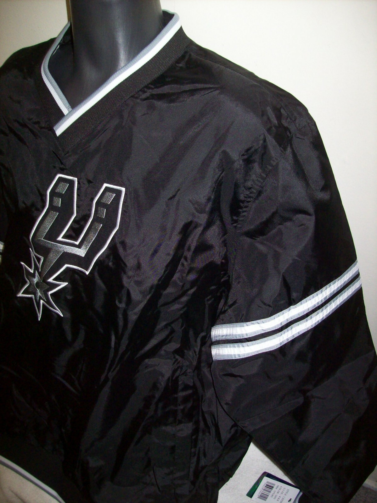 SAN ANTONIO SPURS NBA Starter PULL OVER Sping/Summer BLACK M L XL