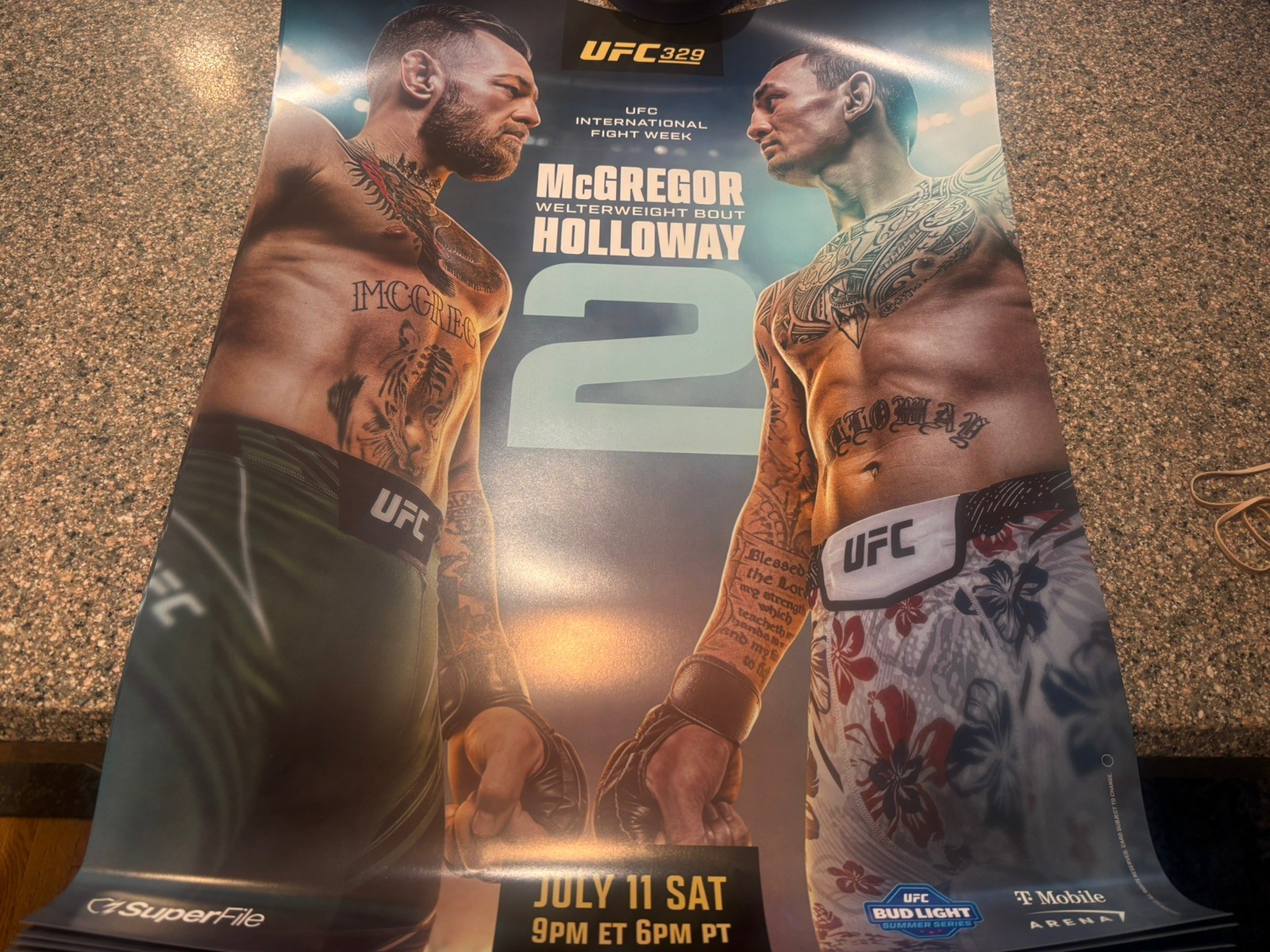 UFC 329 Promotional Poster Connor McGregor Vs Max Holloway