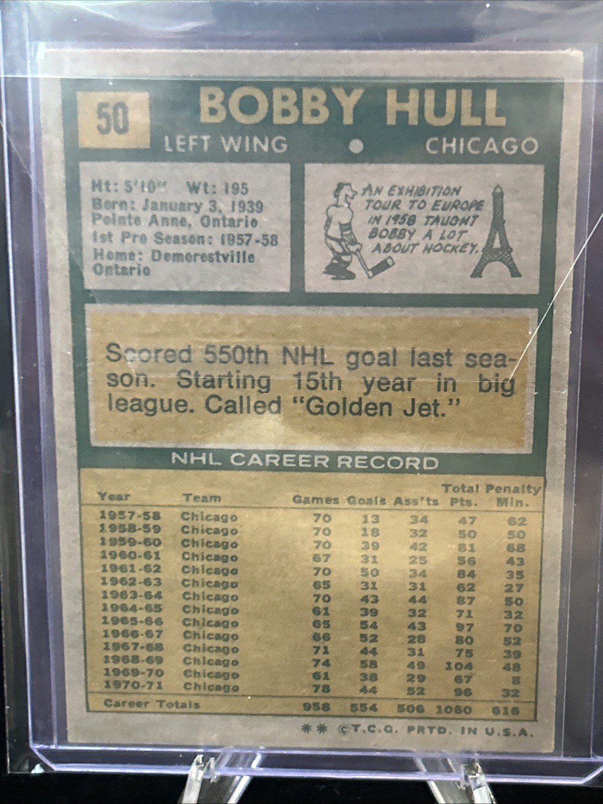 1971-72 O-Pee-Chee – Bobby Hull #50