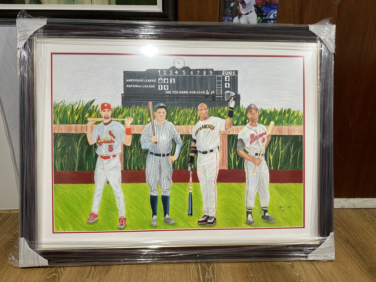 The 700 Home Run Club Painting.