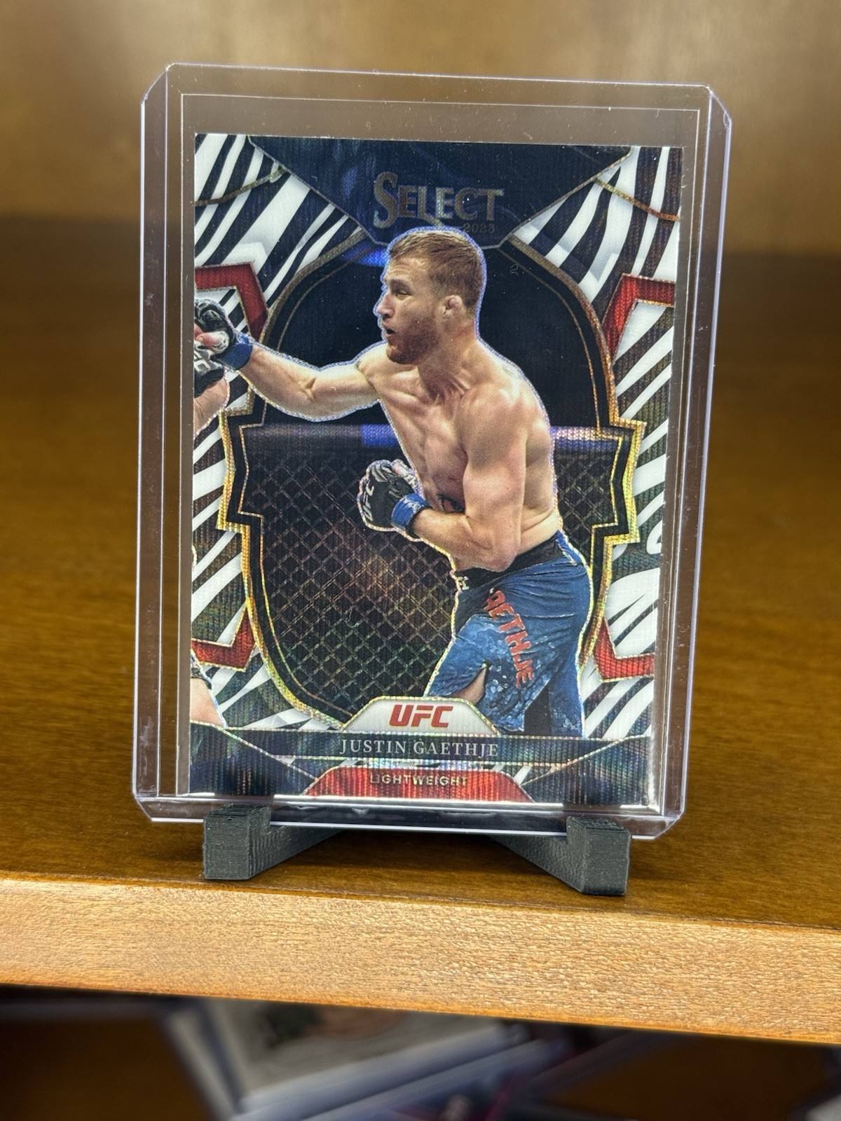 2023 Panini Select Ufc Justin Gaethje Zebra