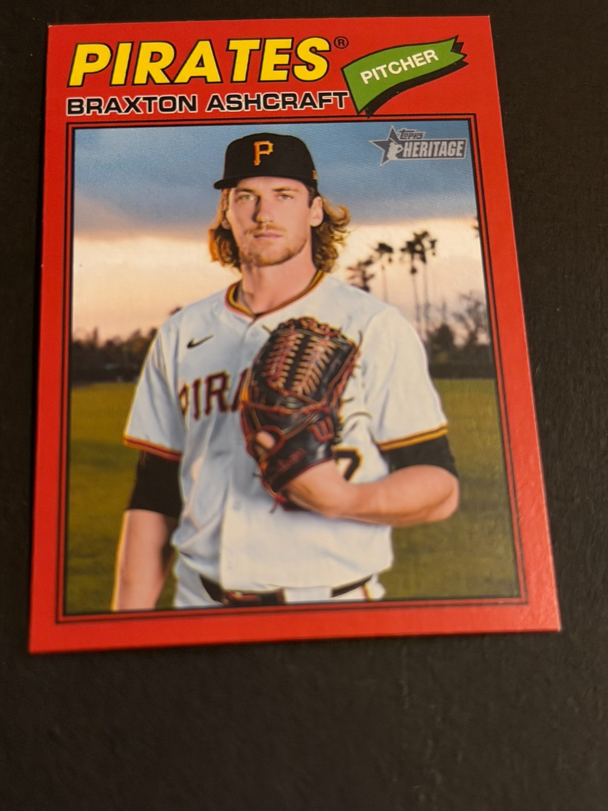 2026 Topps Heritage – Braxton Ashcraft #134 Red Border