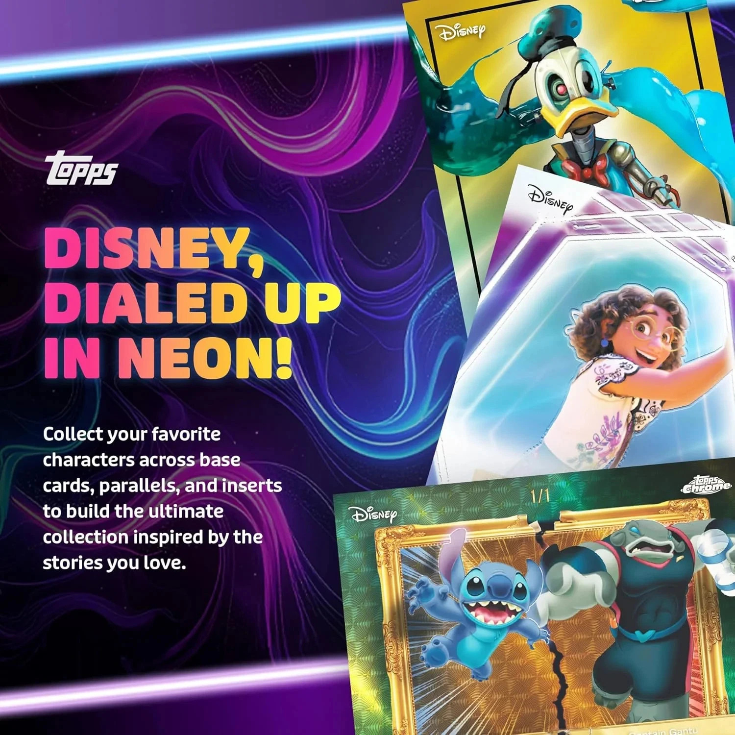 2026 Topps Disney Neon – Blaster Box (35 Cards)