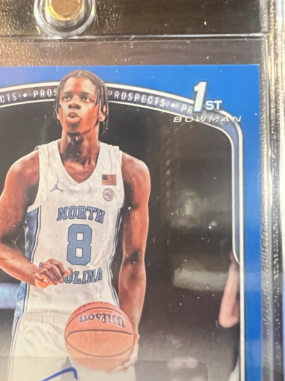 2025-26 Bowman U Caleb Wilson 1st Bowman Blue Autograph Card 143/150 Draft Pick!