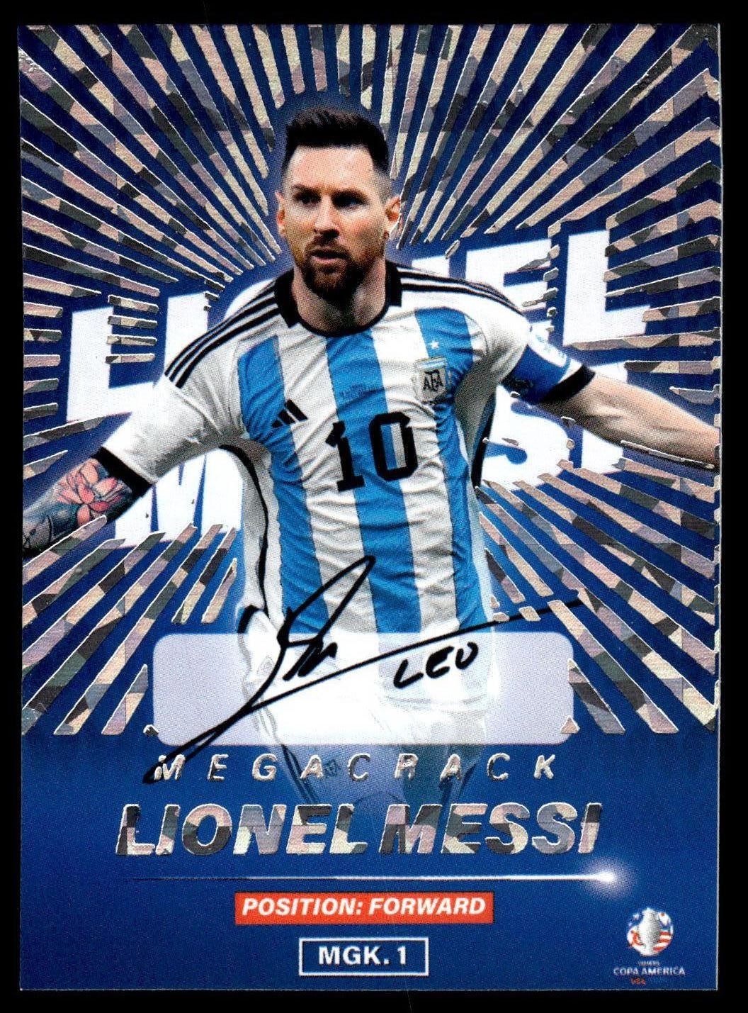 2024 Lionel Leo Messi Megacracks Copa America World Cup MGK 1
