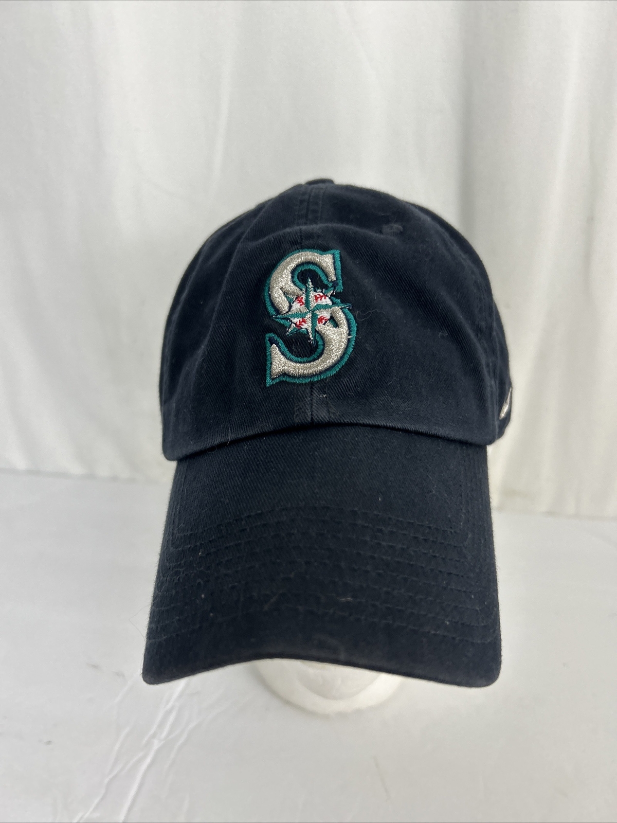 Seattle Mariners Dad Hat Nike Team Strap Back Adjustable Blue Sparkle S