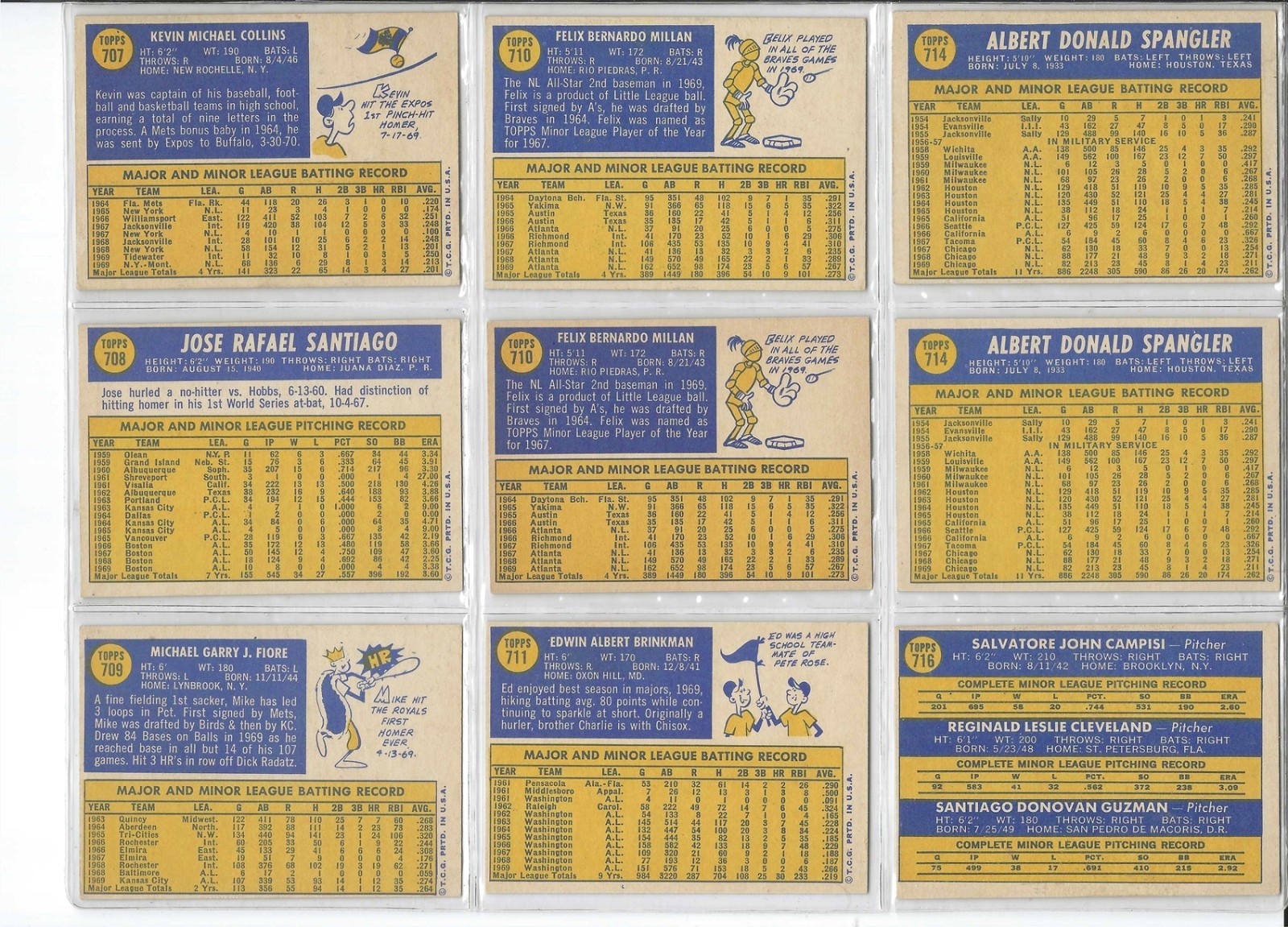 1970 TOPPS BASEBALL CARD HIGH NUMBER SINGLES (634-720)