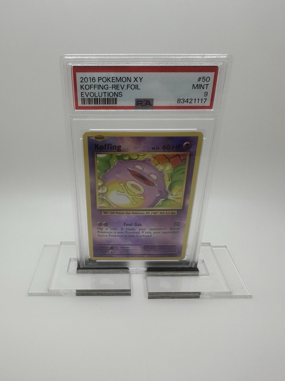 🔥Card Stand Holder Acrylic Display for PSA Graded Slabs 5-pack CLEAR 🔥