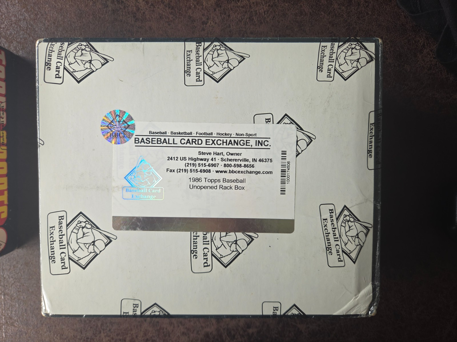 1986 Topps Baseball Rack Pack Box BBCE Authenticated -Cecil Fielder, Dykstra RC?