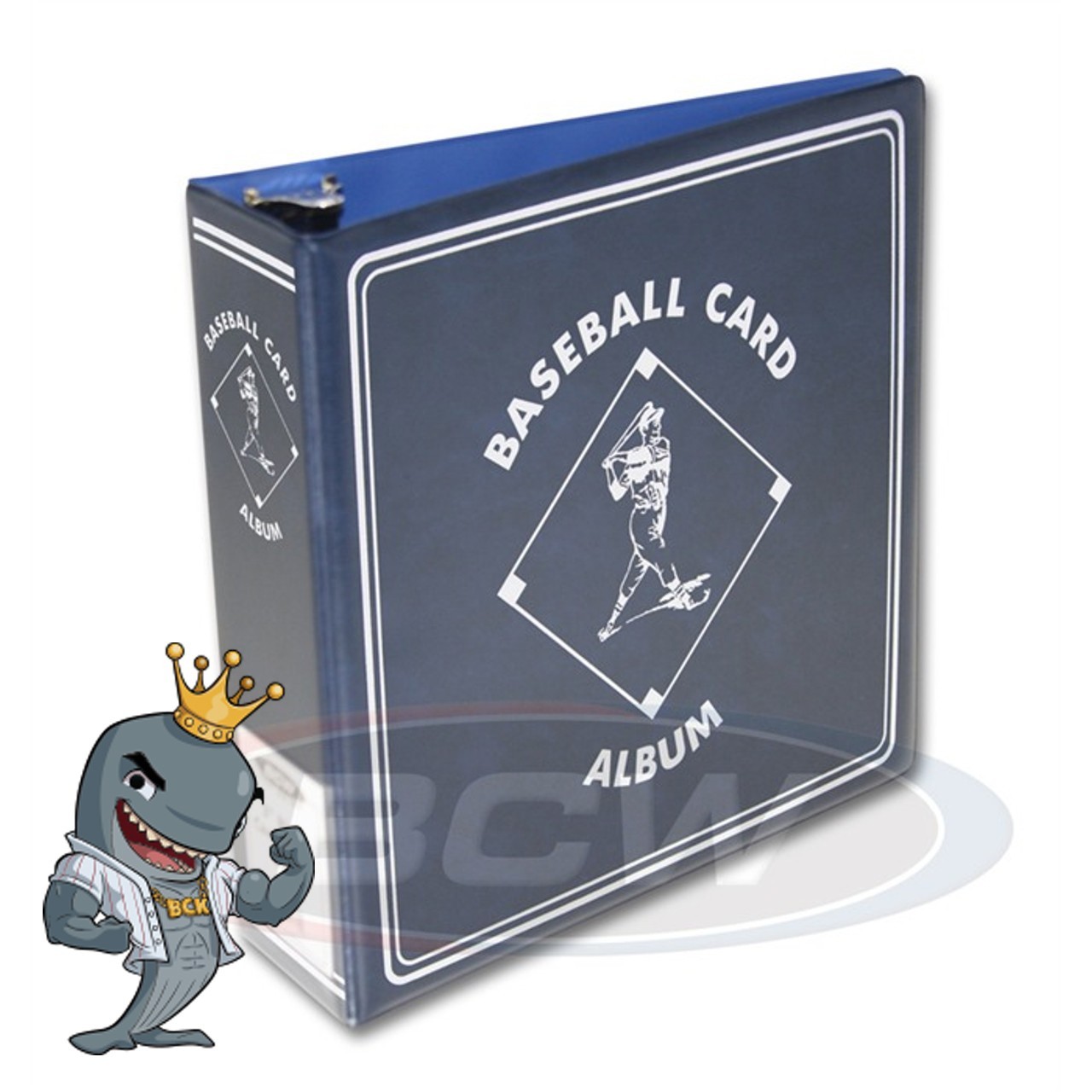 BCW Blue Baseball Card Collection Album 3″ D-Ring Binder FREE SHIP