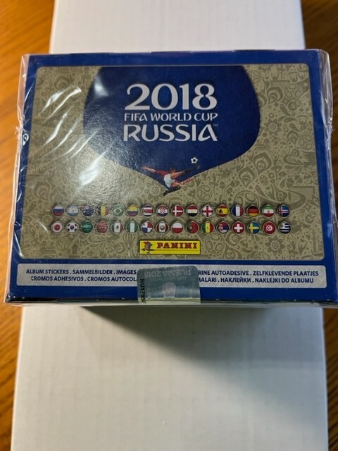 2018 Panini Russia FIFA World Cup Stickers New Factory Sealed 100 Pack Box x 1