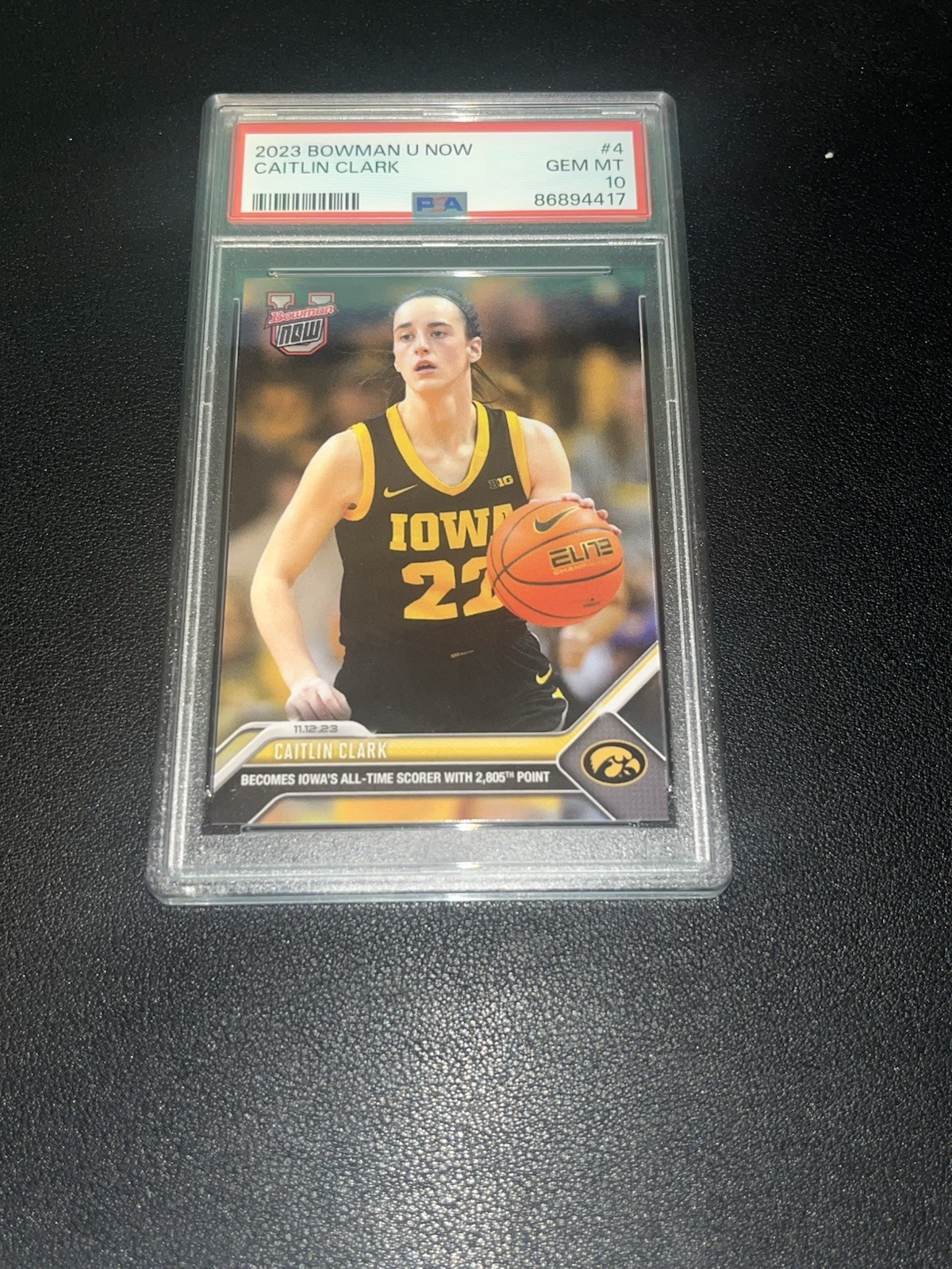 2023 Bowman U Now #4 Caitlin Clark RC Rookie PSA 10 GEM MINT
