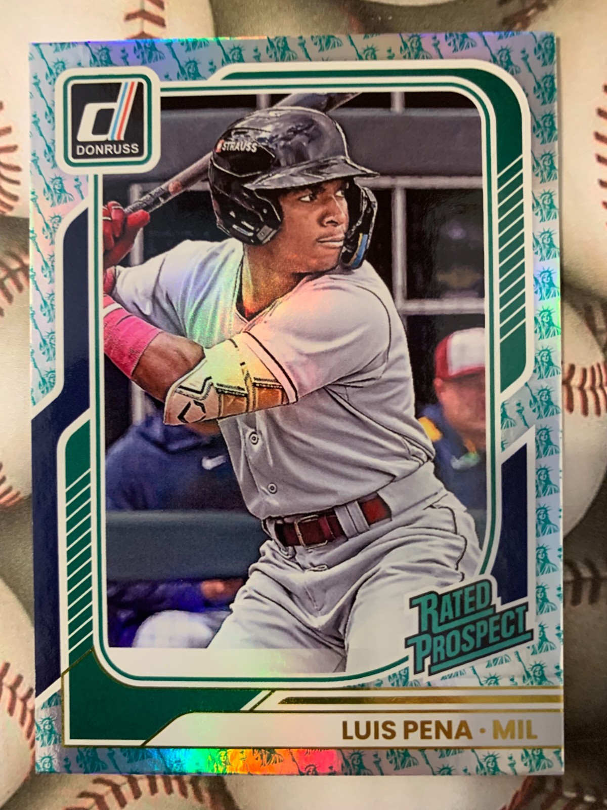 2026 Panini Donruss Luis Pena Rated Prospect Card # 125 Liberty Foil