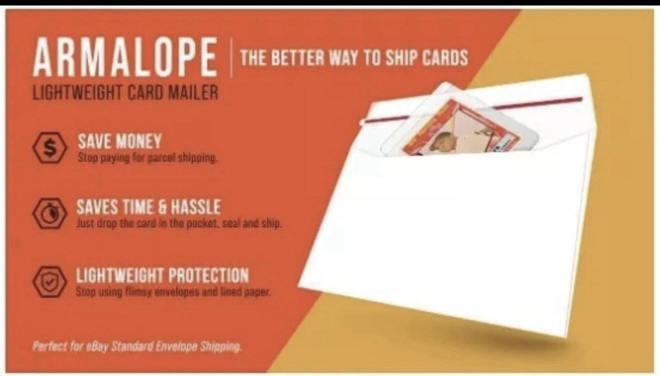 Armalope Mailer 100 PACK Standard Ebay Shipping Envelopes Sports Gaming Cards