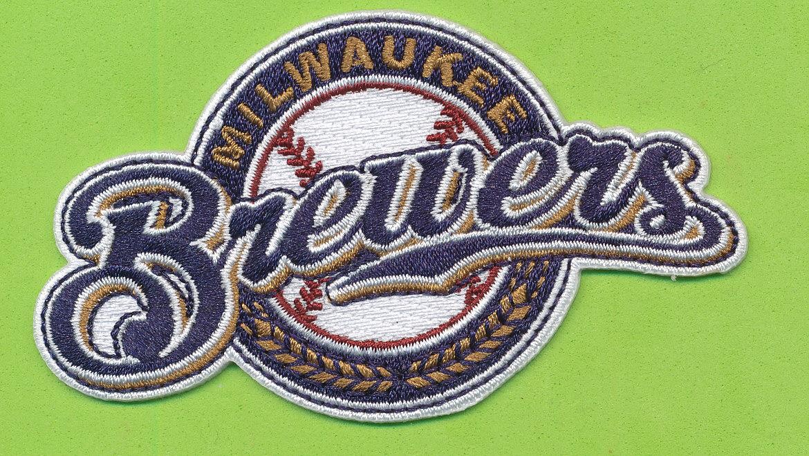 3-1/2″ x 2″ Embroidered Retro Patch – Milwaukee Brewers (2000-17) Free Ship