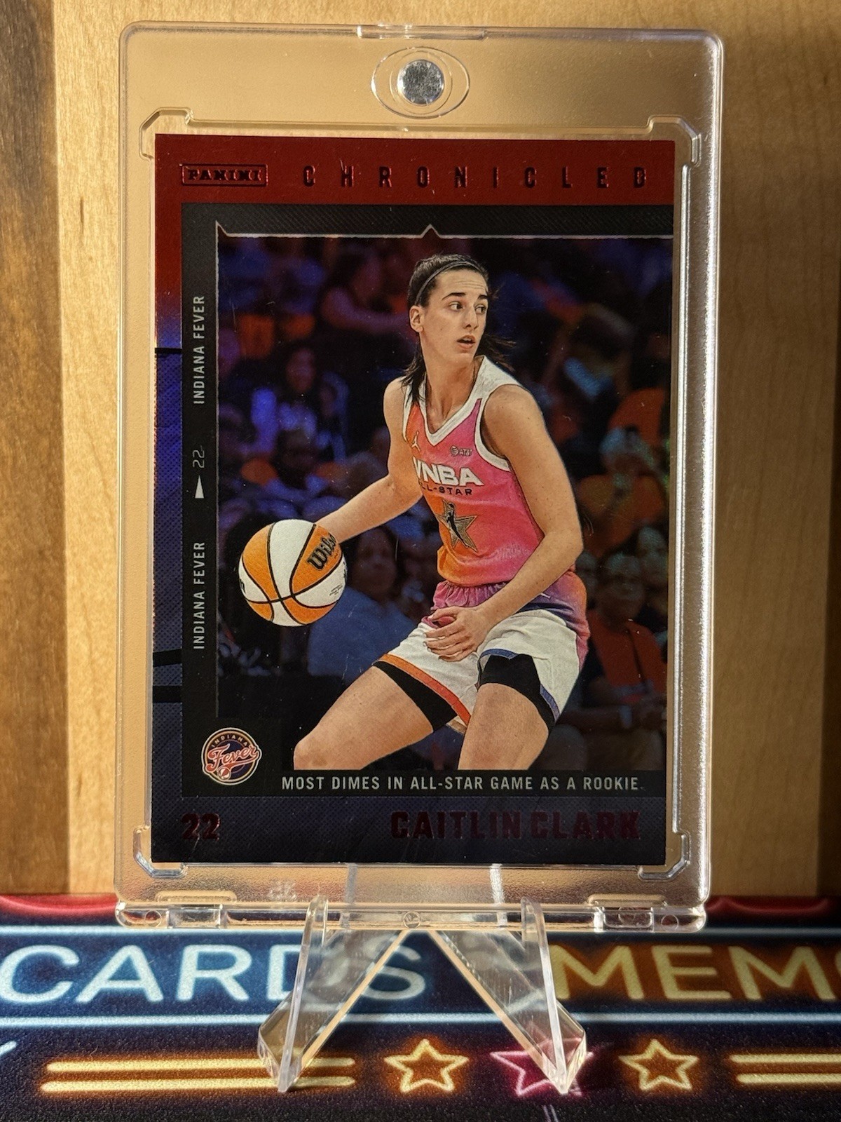 2025 Panini Caitlin Clark Chronicled – Caitlin Clark #7 Red Holo Foil