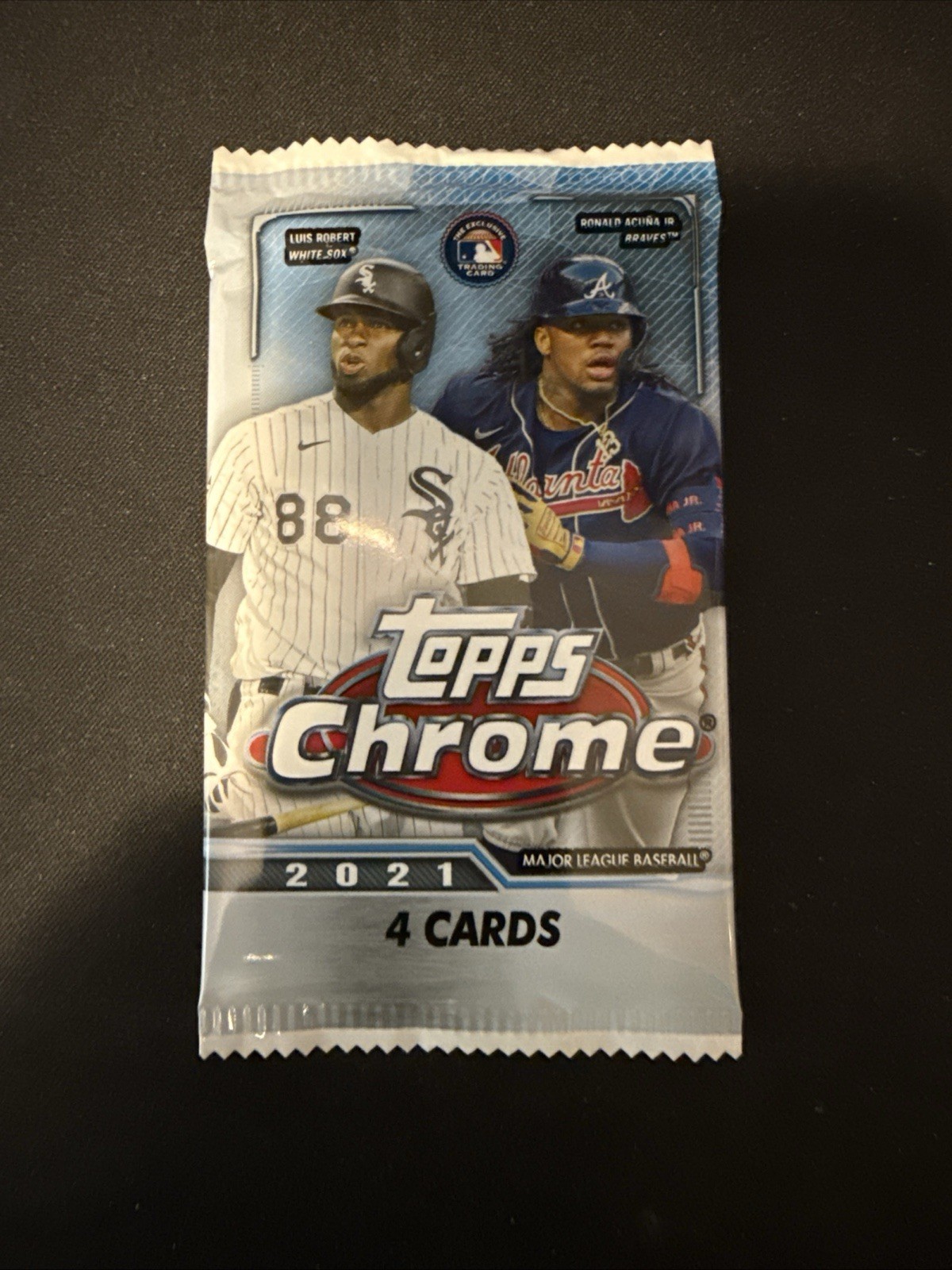 2021 Topps Chrome Baseball Factory Sealed 4 Card Pack
