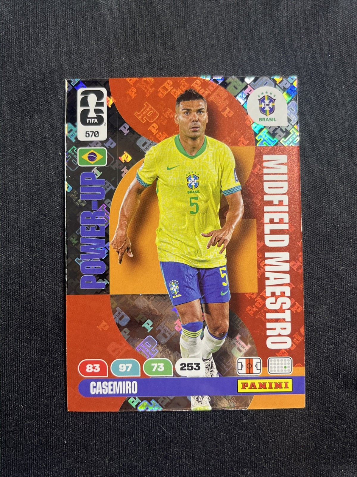 Casemiro 2026 Panini Adrenalyn X World Cup #570 Midfield Maestro – Brazil