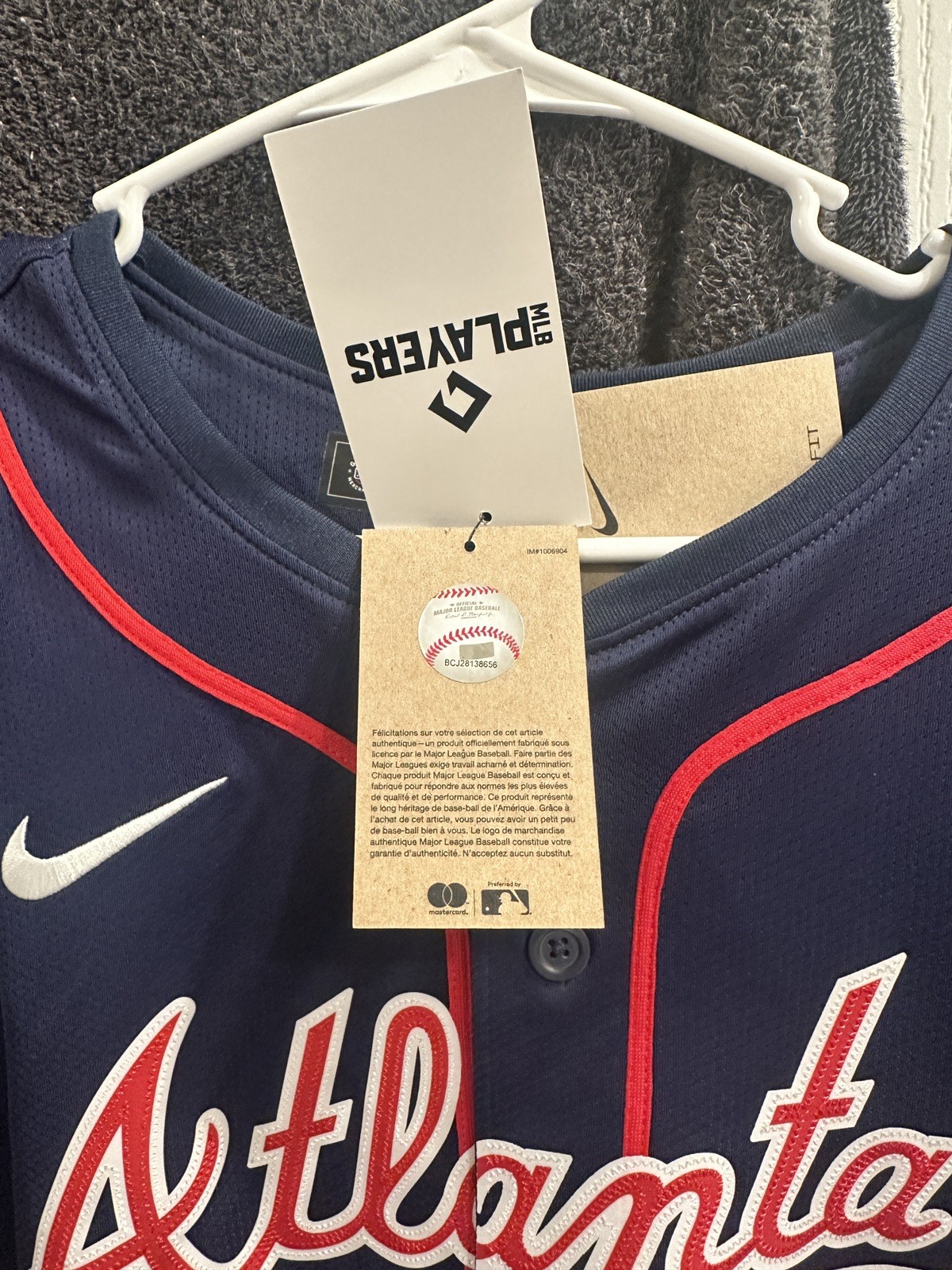 Ronald Acuna Jr Nike Authentic Speedway Classic Jersey Size Large Atlanta Braves
