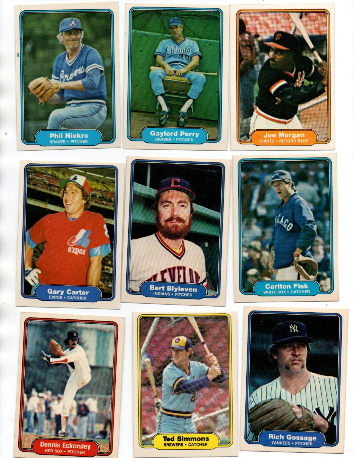 1981-1984 Fleer Lot. 375+ cards, almost 50 HOFers. No creases, or duplicates!