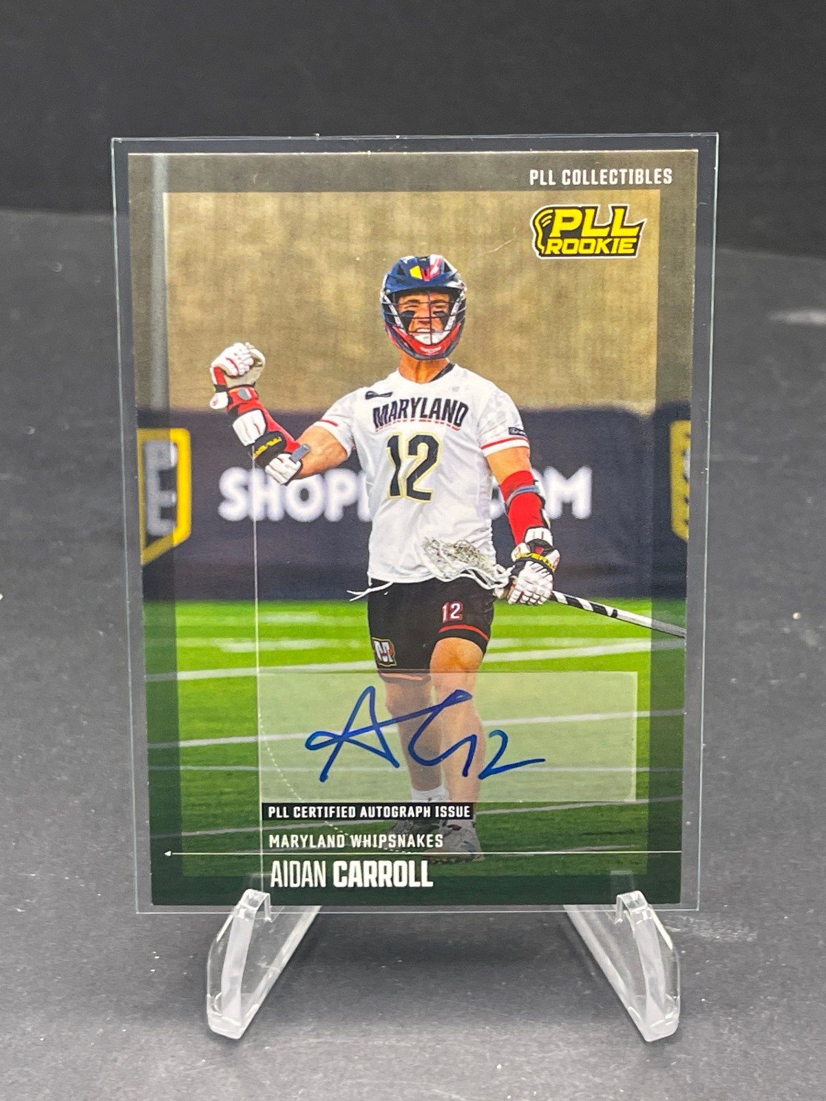 2026 PLL FIELDSIDE II AIDAN CARROLL AUTOGRAPH ROOKIE CARD #08 SP AUTO RC