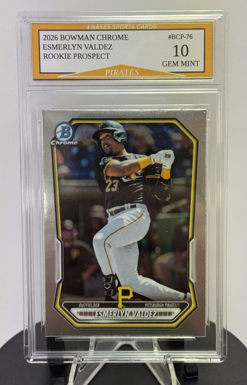 2026 Bowman Chrome Esmerlyn Valdez Rookie Prospect Card #BCP-76 Gem Mint 10