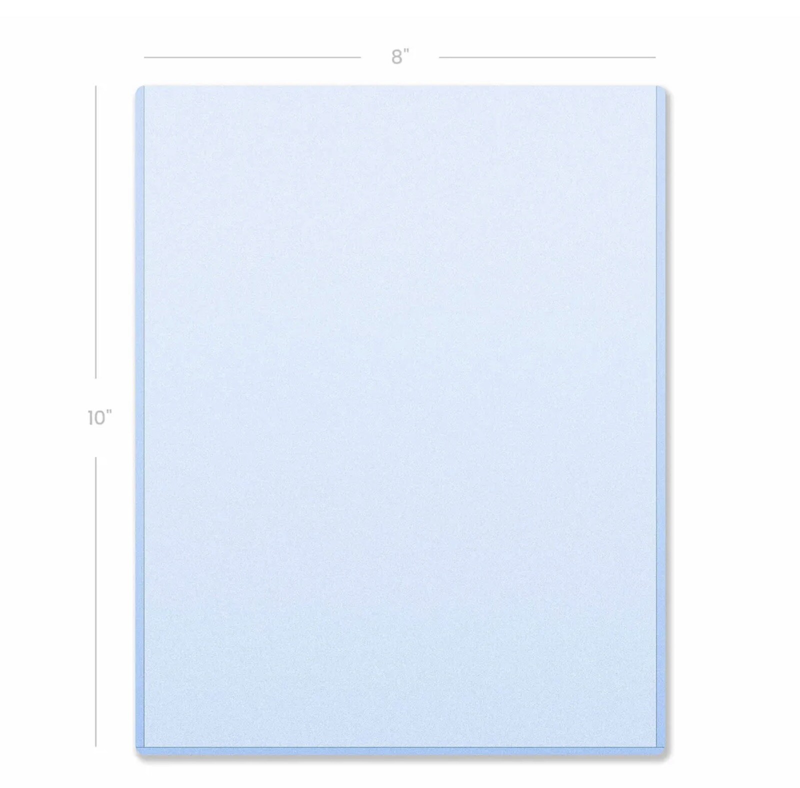 5 Pack 8”x10” Ironguard Toploader Hard Plastic Photo Protectors Sleeves Clear