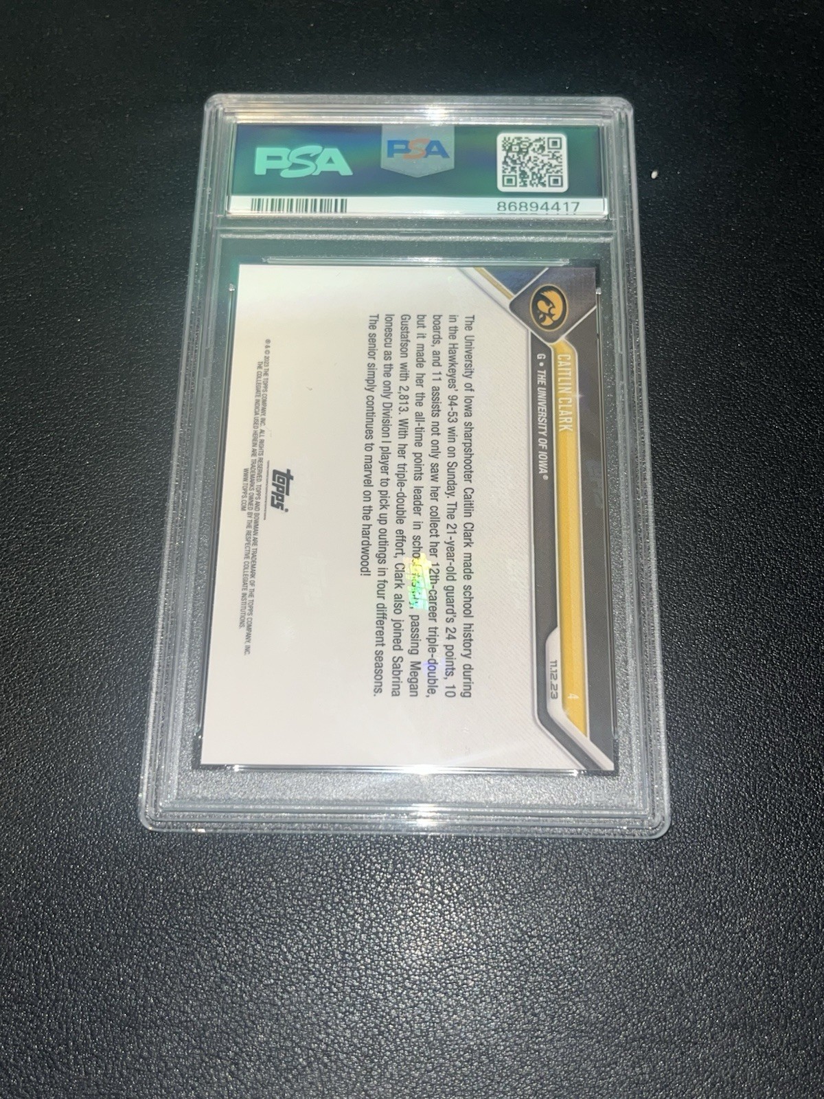 2023 Bowman U Now #4 Caitlin Clark RC Rookie PSA 10 GEM MINT
