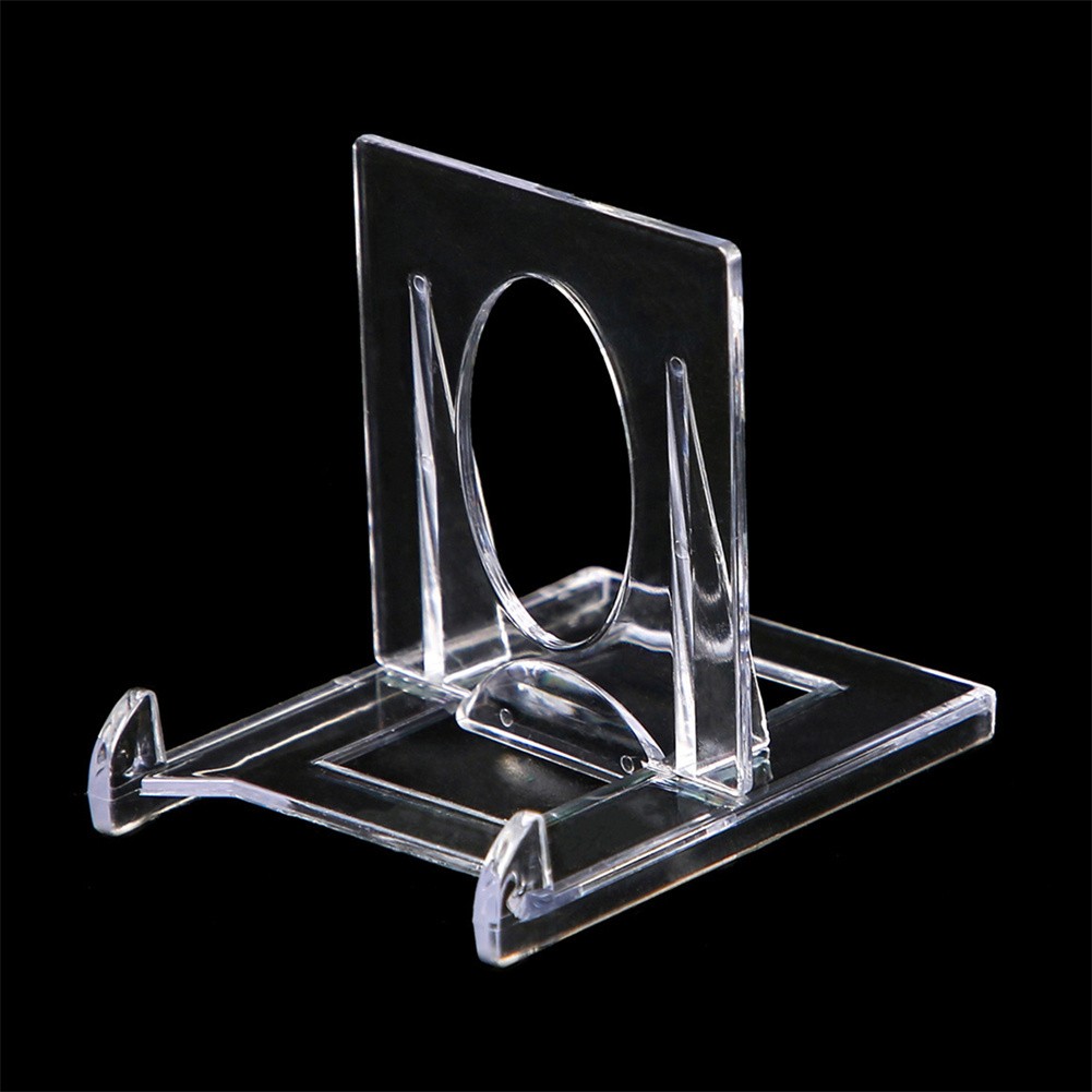 1-100 pcs Clear Acrylic Trading Card Stands Sports Cards Display Holder