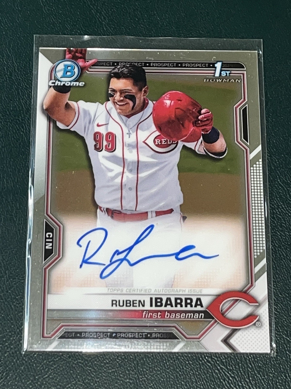 2021 Bowman Draft Chrome Ruben Ibarra AUTOGRAPH