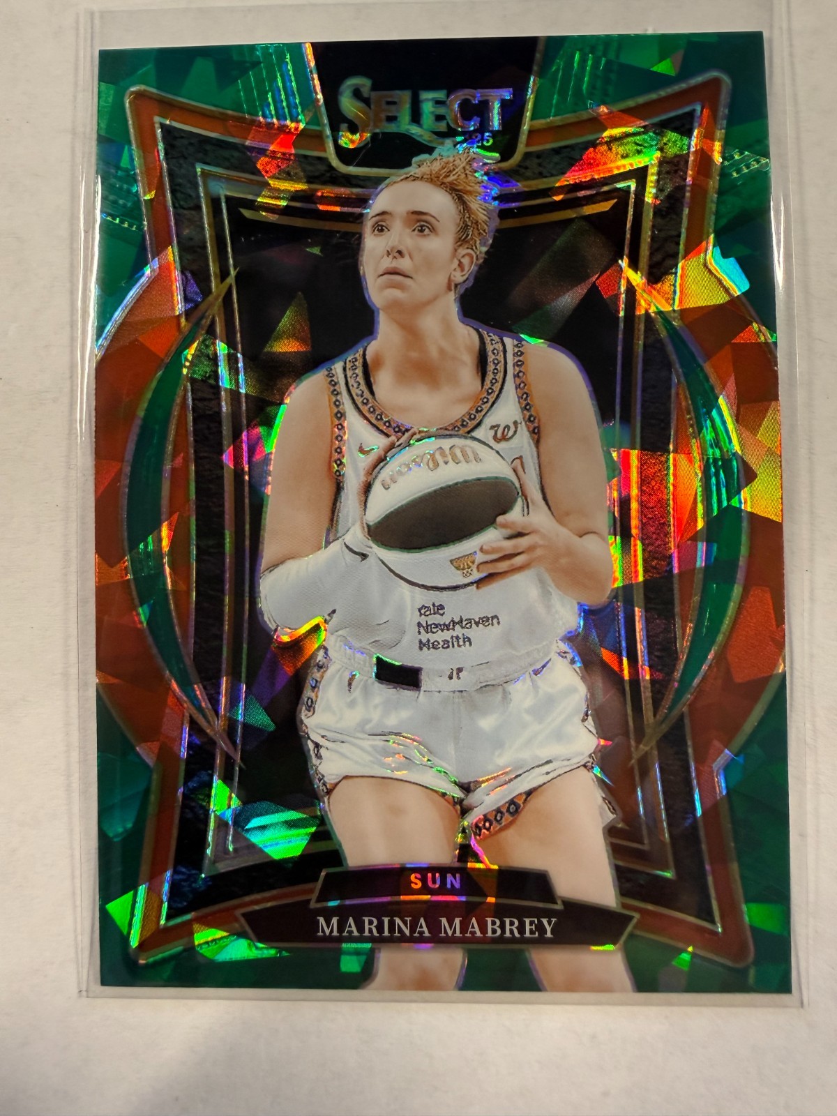 2025 Select WNBA Marina Mabrey Concourse Green Cracked Ice #71