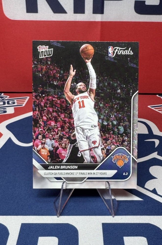 JALEN BRUNSON 2025-26 NBA Topps NOW New York Knicks Finals #326 IN HAND