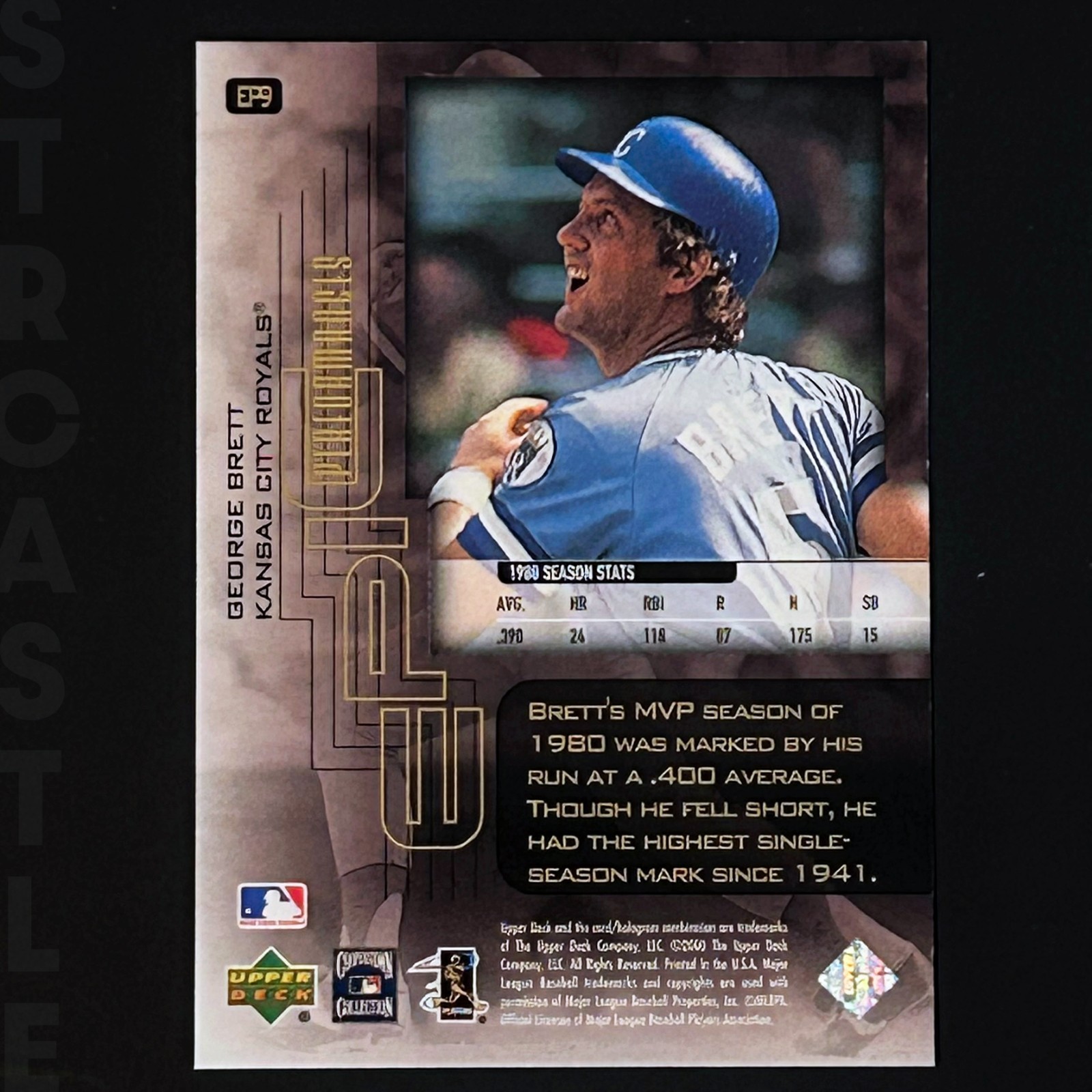 George Brett 2000 Upper Deck Kansas City Royals ⚾ Baseball Card