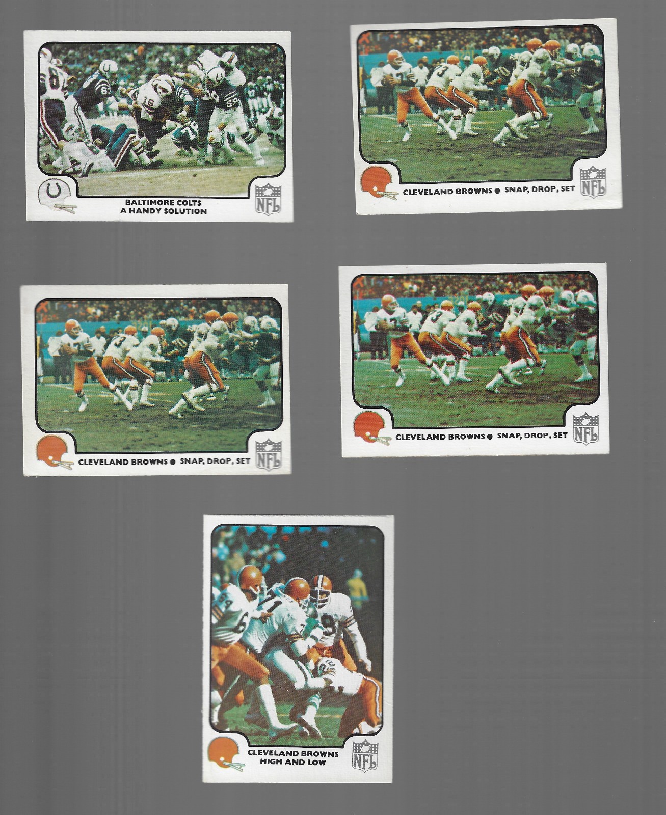 1977 Fleer NFL Team Action Football (1-67) Pick Your Cards, EXCELLENT