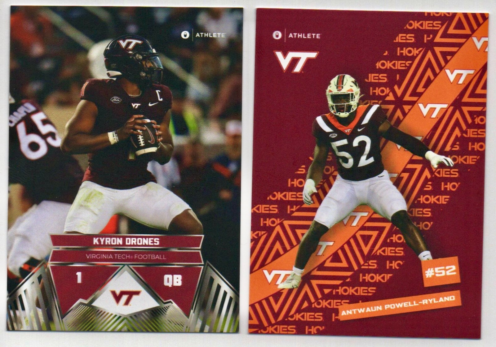 2024 Onit Virginia Tech Hokies Football Base and Inserts – Rookie