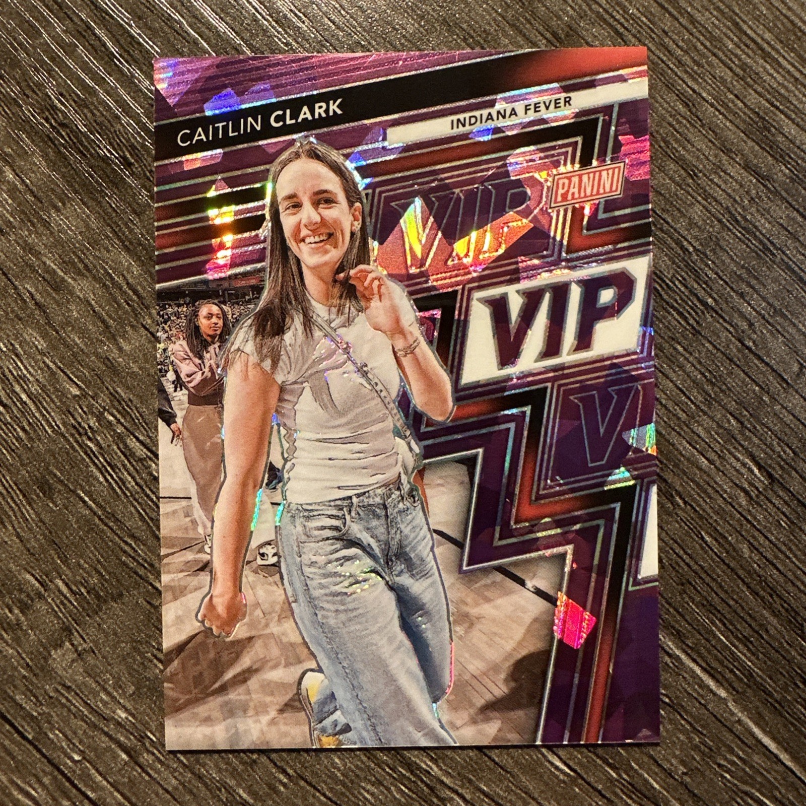 Caitlin Clark 2025 Panini National VIP Gold Pack #CC Purple Ice 25/50 Fever