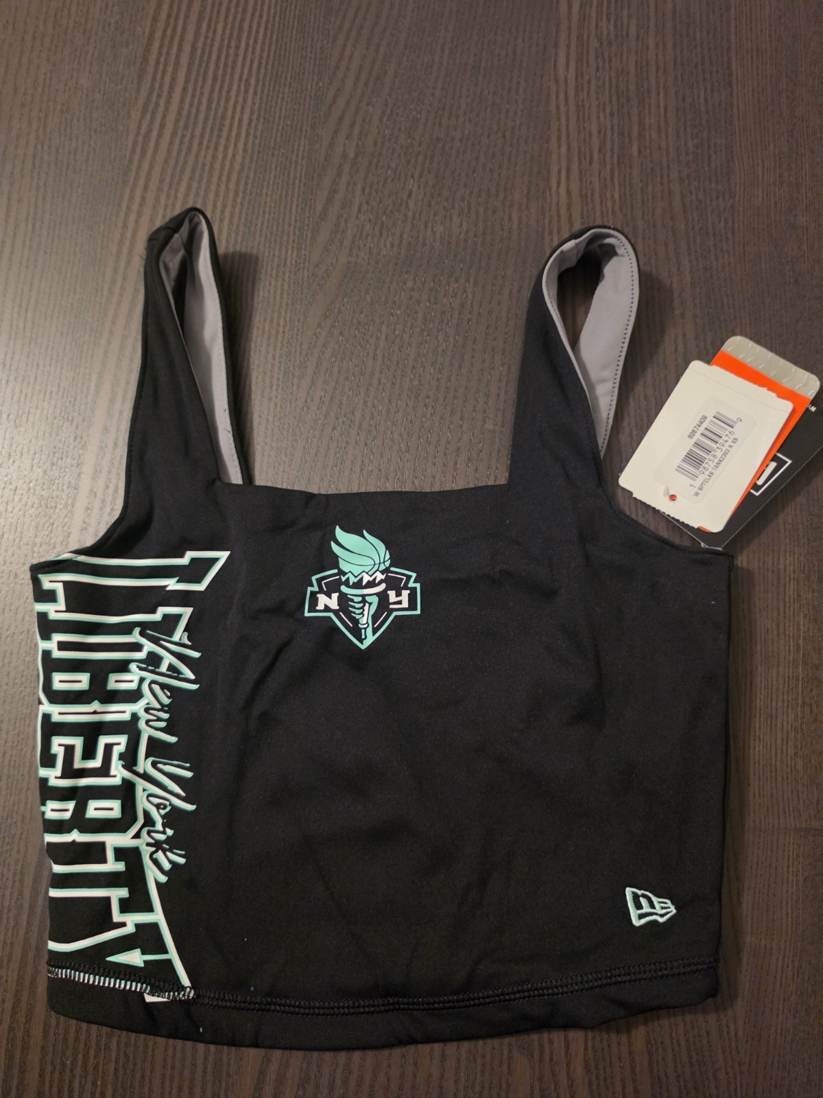 New Era WNBA New York Liberty Reversable Black/Gray Women’s Cropped Tank Size XS
