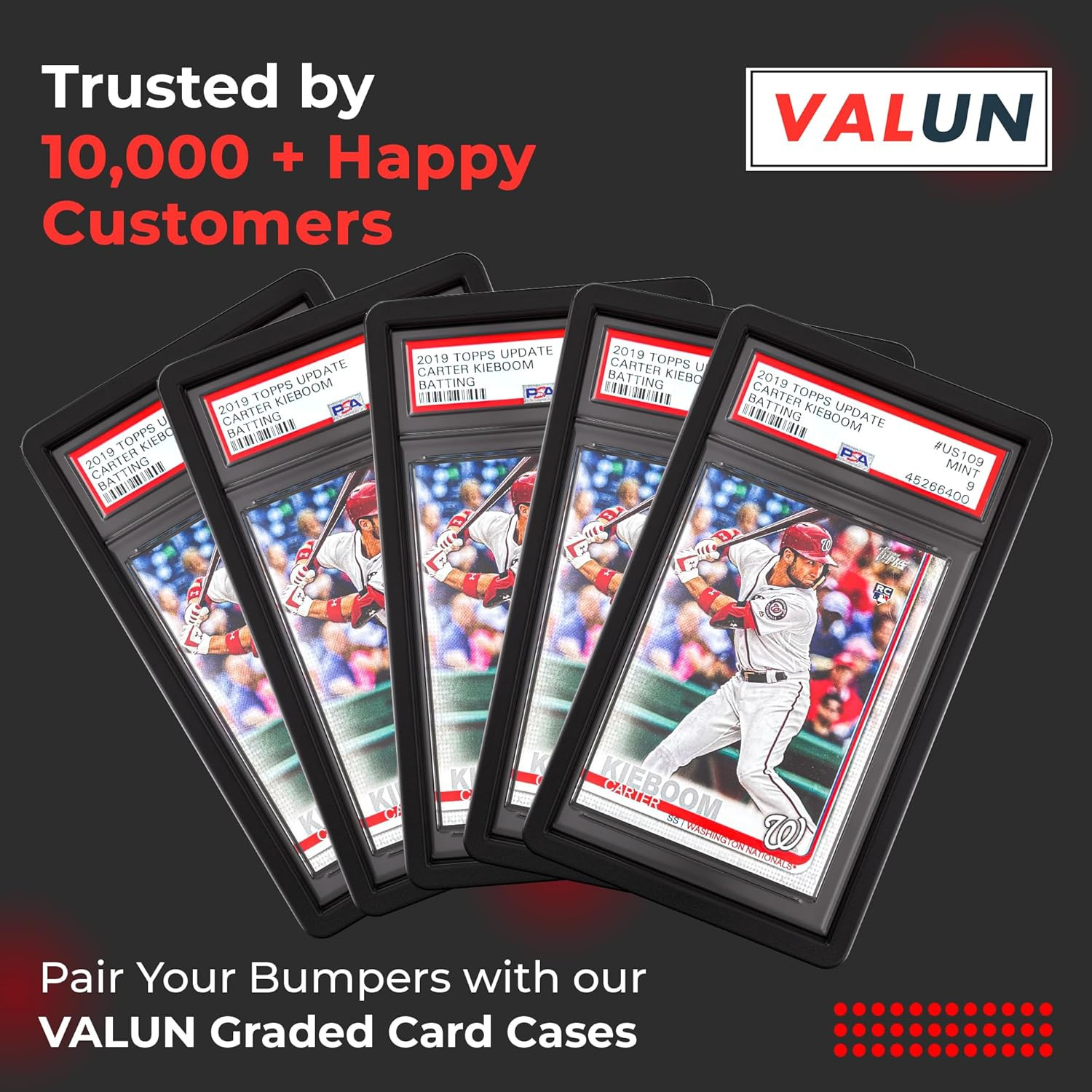 Multi-Color TPU Card Protectors – PSA Slab Bumper Pack of 10