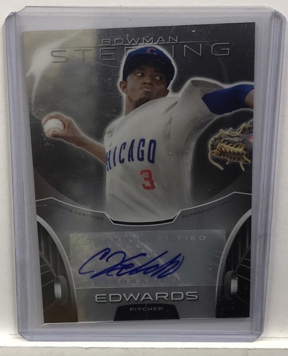 2013 Bowman Sterling #BSAP-CE C.J. Edwards Prospect Autographs
