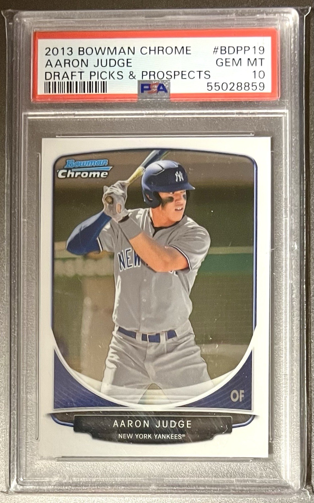 2013 Bowman Chrome 1st Aaron Judge Draft Picks & Prospects PSA 10 #BDPP19 RC