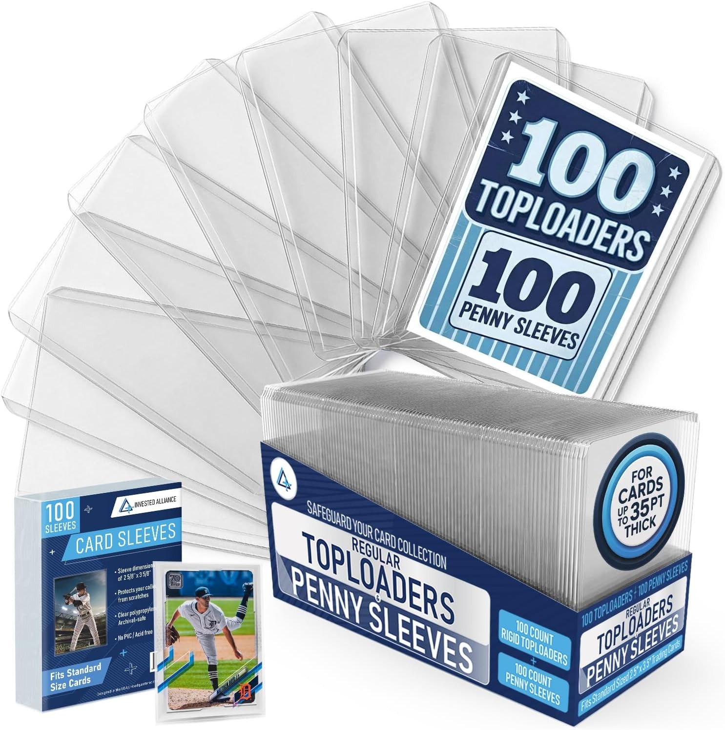 Regular 3×4 Rigid Top Loaders for Cards & Card Sleeves | Ultra Trading, Baseball