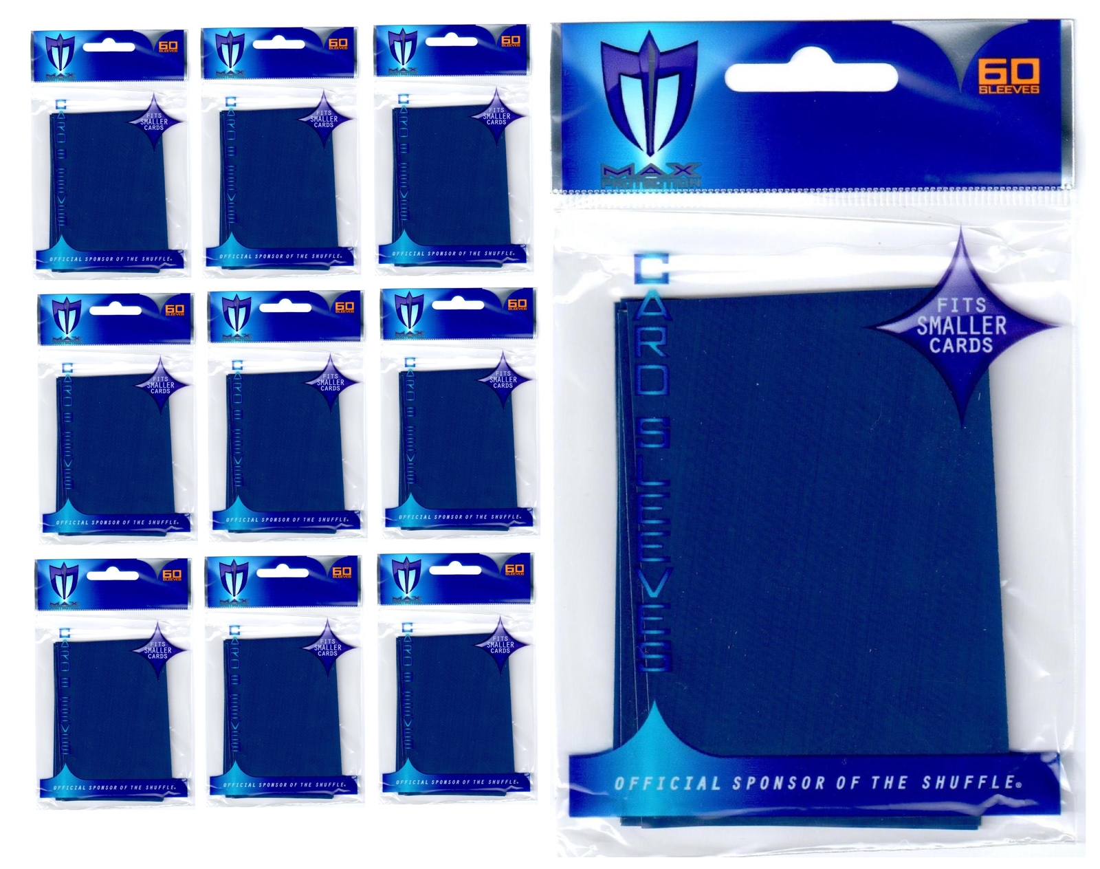 600 MAX PRO SMALL PREMIUM BLUE DECK PROTECTORS SLEEVES Yugioh Lot – New!