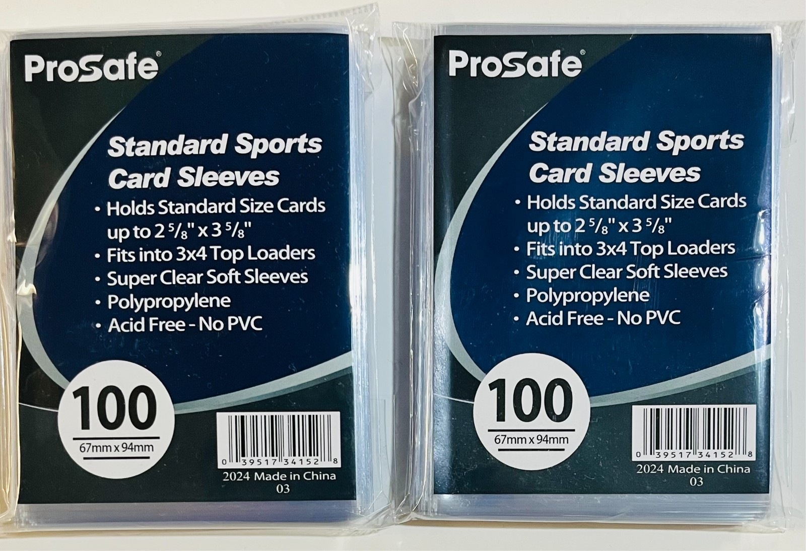 10000 Penny Sleeves Soft Sleeves Standard 35pt Baseball Pokemon Football Clear