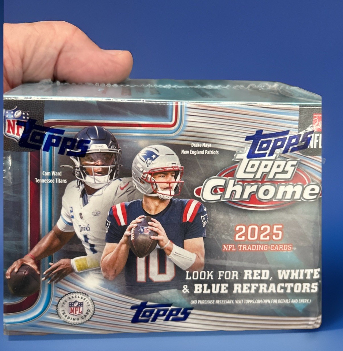 2025 Topps Chrome NFL Blaster Box New Factory Sealed – Ships Now