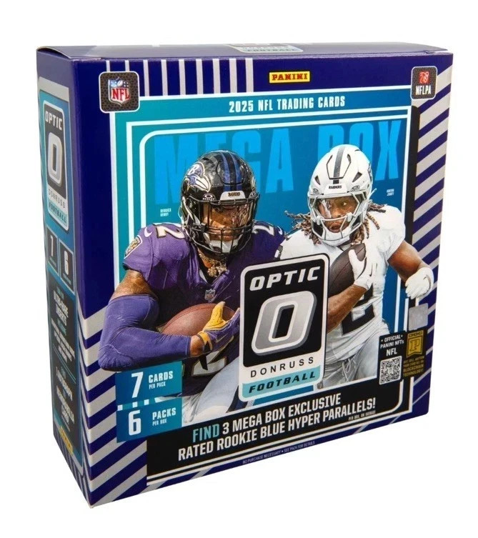 RIP & SHIP 2025 Panini Donruss Optic Football Factory Sealed Mega Box