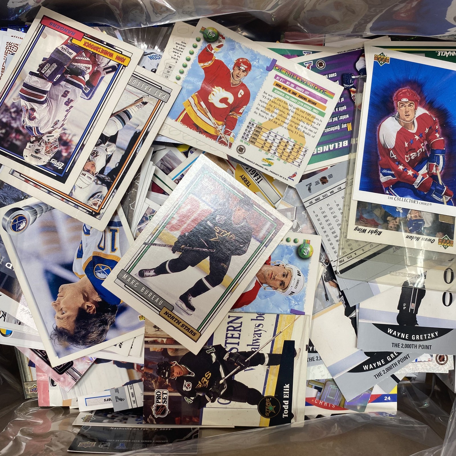 Hockey Card Lot 1990s Topps Mixed Brands 4.2 Lbs See Photos